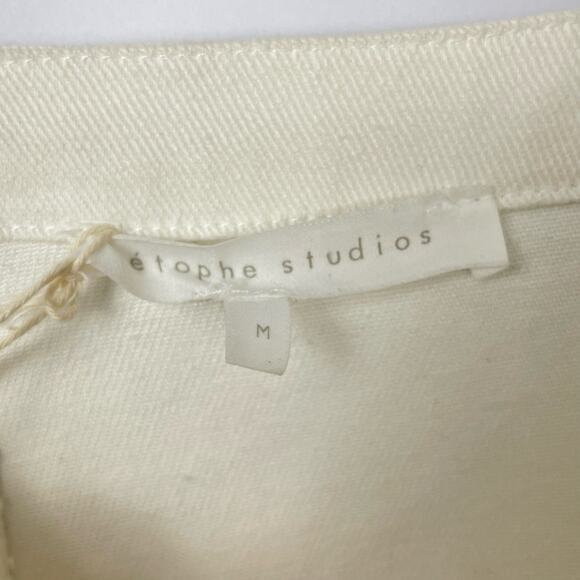 Étophe Studios | NWT White Denim Layering Jumper Sleeveless Mini Dress - Picture 6 of 7